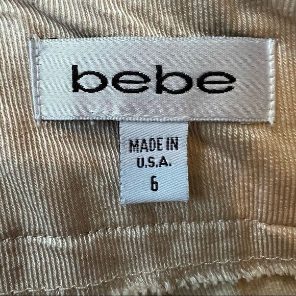 Bebe Pencil Mini Skirt Tan Women’s Size 6 - Picture 4 of 4